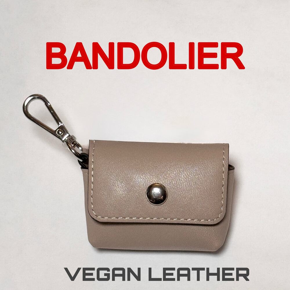 BANDOLIER AirPods PRO/PRO 2 Greige Silver Case NEW RARE! Smooth Vegan Leather